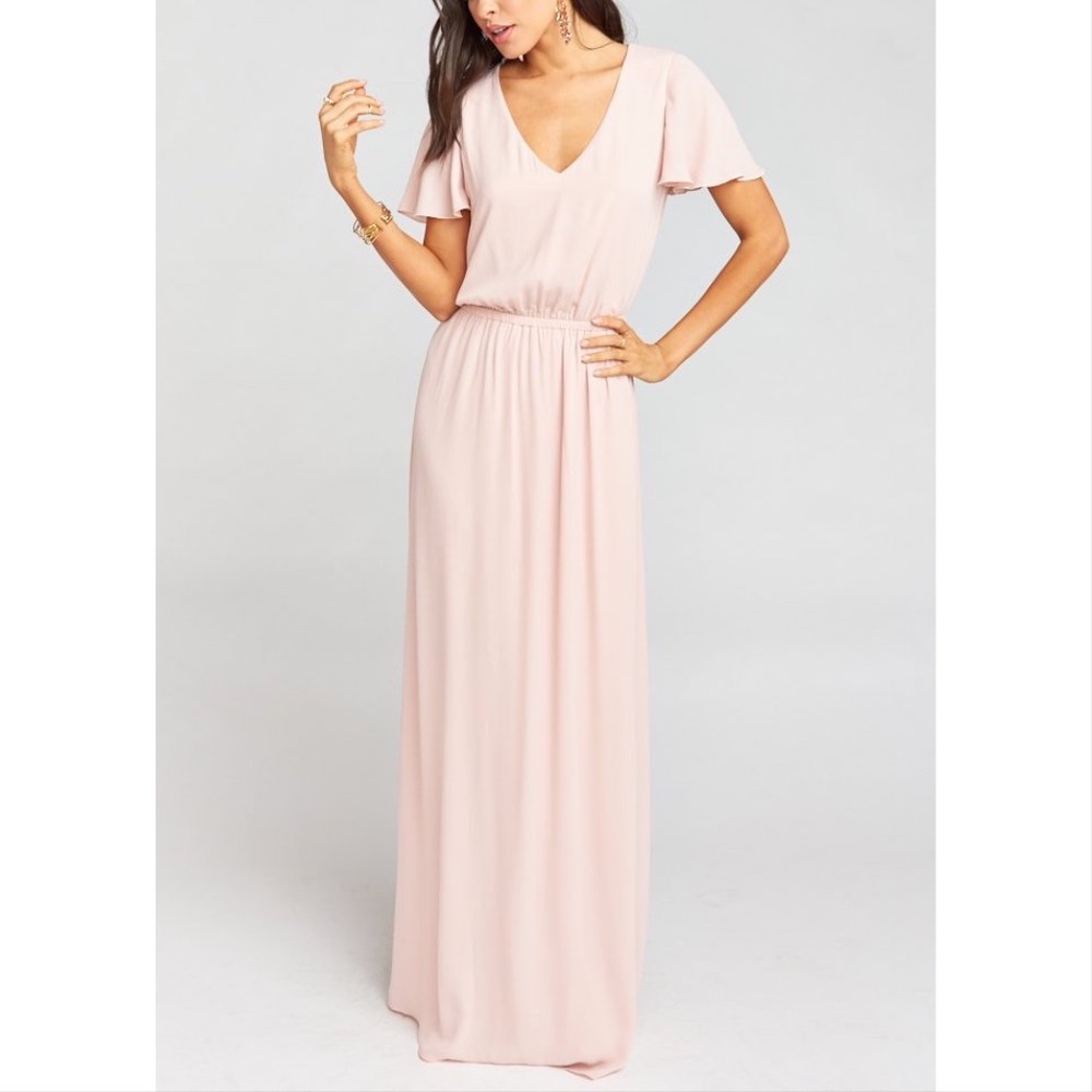 Show Me Your MuMu Michelle Flutter Maxi Dress
